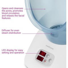 Experience Radiant Skin with the MEDISANA DS 400 Face Steamer - Your Essential Moisturizing Solution!